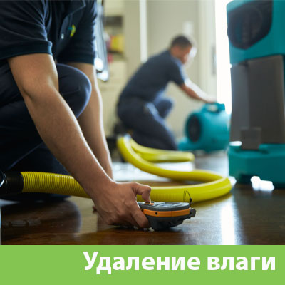 Удаление влаги после потопа в Находке